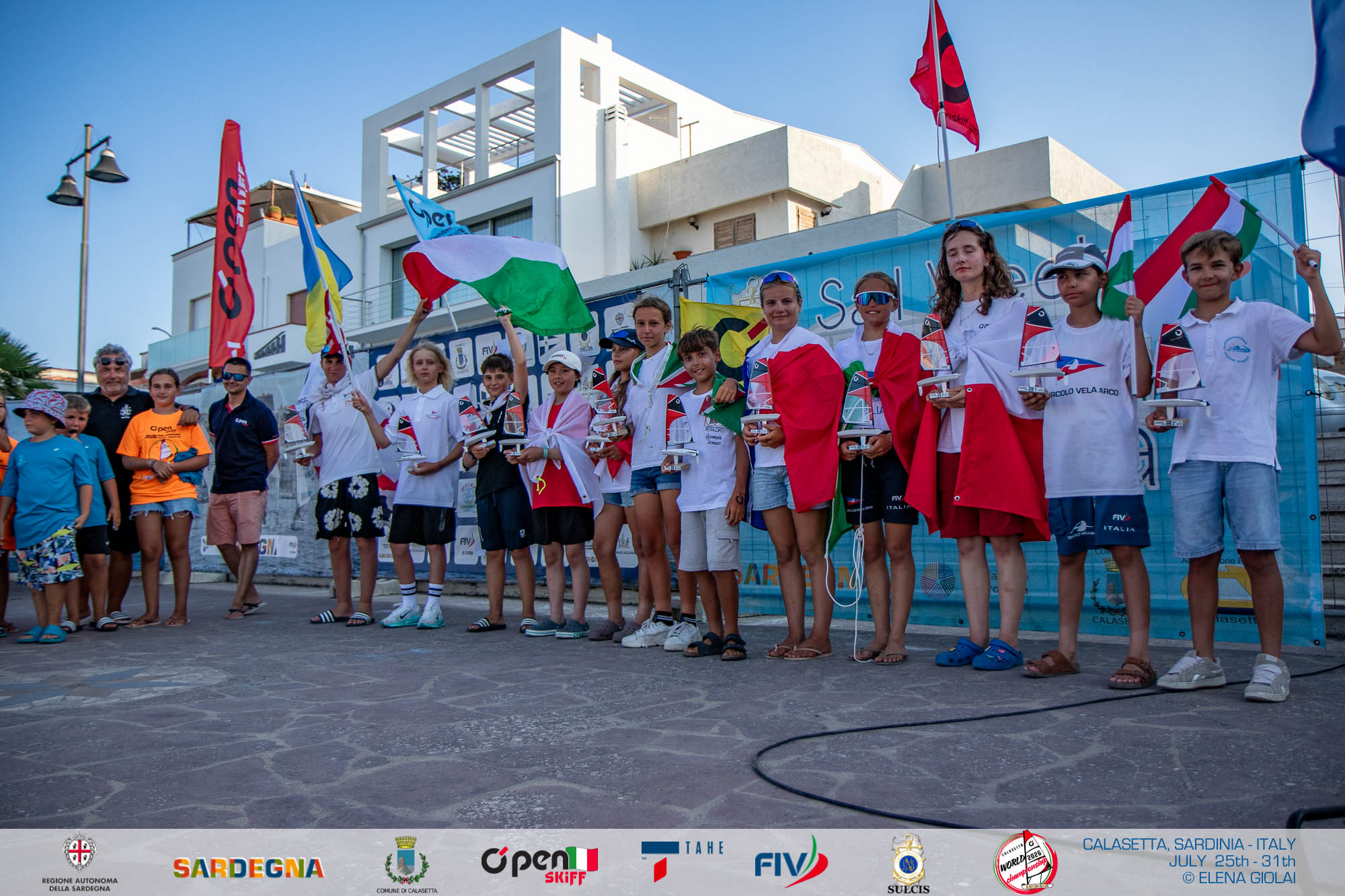 Cinque medaglie azzurre ai Mondiali Openskiff di Calasetta!